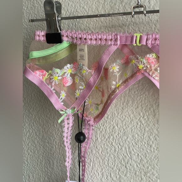 NWT For Love & Lemons Tutti Frutti Shimmer Garter - Picture 12 of 13